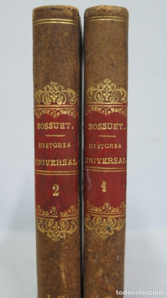 Libros antiguos: 1842.- HISTORIA UNIVERSAL. BOSSUET. 2 TOMOS - Foto 2