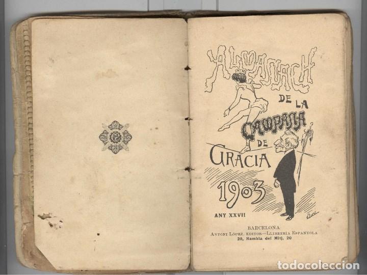 Libros antiguos: La campana de Gracia. almanach per 1903. - Foto 2