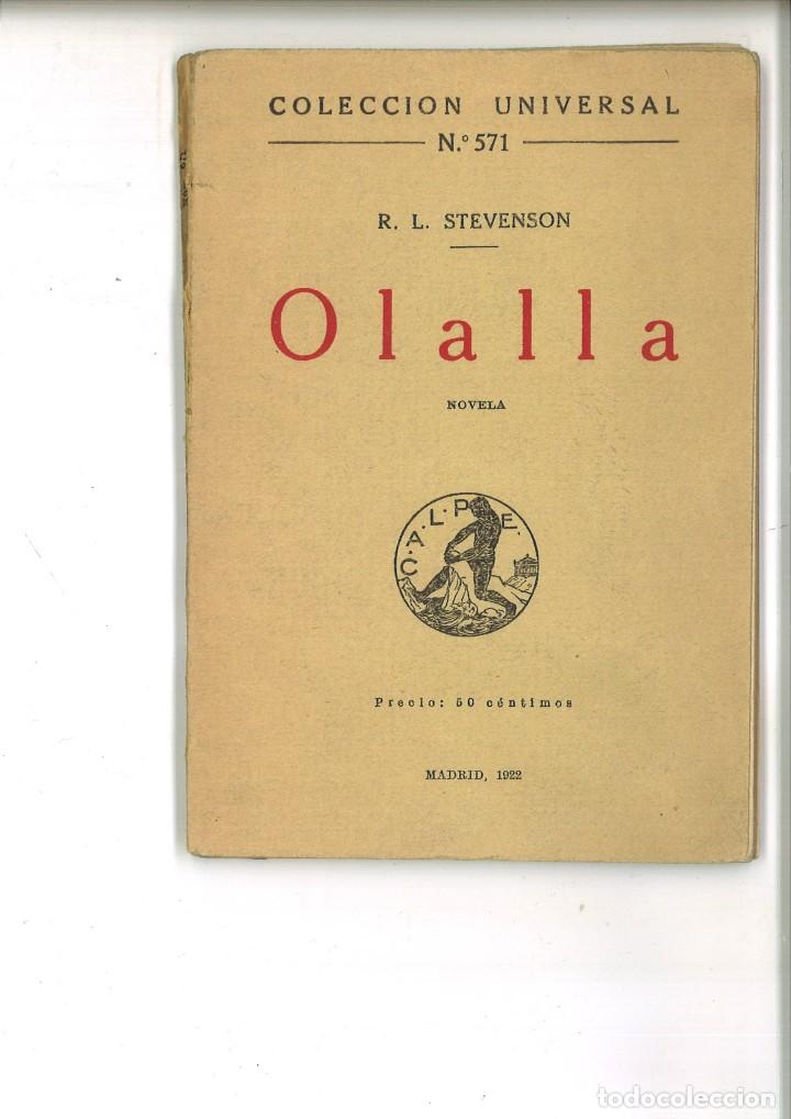 Libros antiguos: OLALLA. R. L. Stevenson - Foto 1