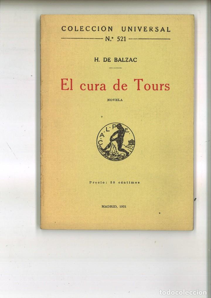 Libros antiguos: EL CURA DE TOURS. H. de Balzac - Foto 1