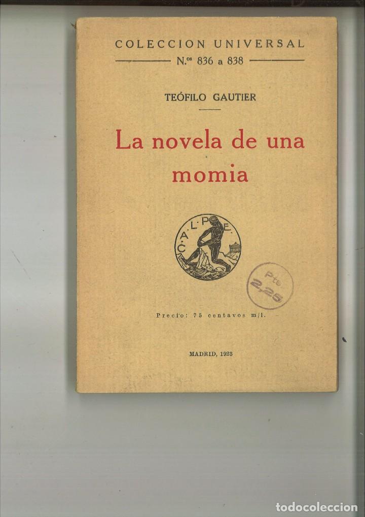Libros antiguos: LA NOVELA DE UNA MOMIA. Te&oacute;filo Gautier - Foto 1