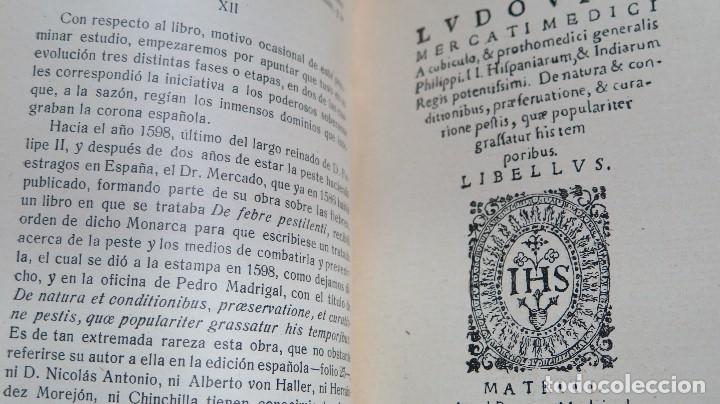 Libros antiguos: 1921.- EL LIBRO DE LA PESTE. DR. LUIS MERCADO - Foto 4