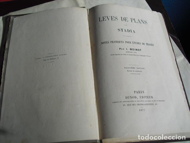 Libros antiguos: 1877 LEVES DE PLANS A LA STADIA - Foto 2