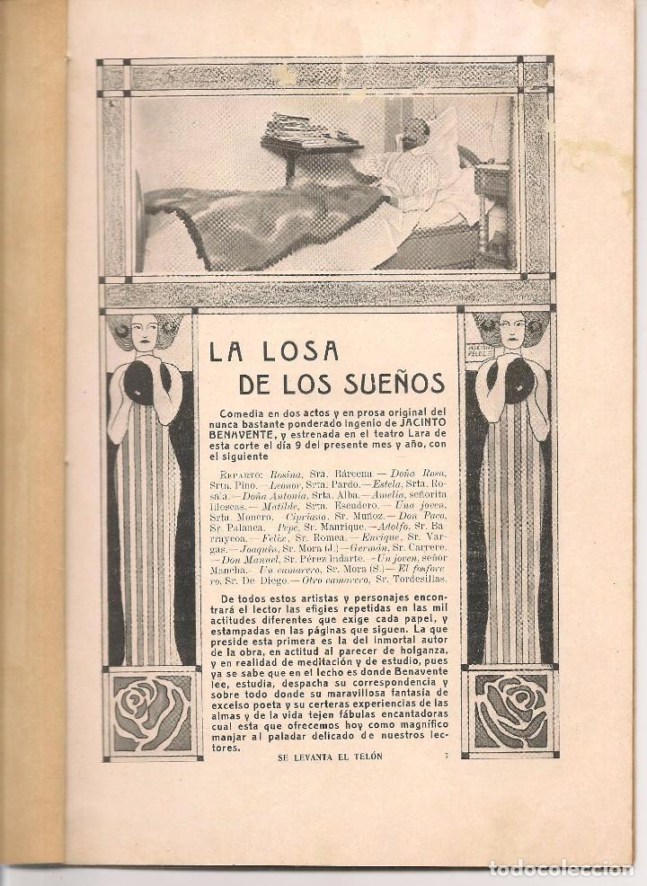 Libros antiguos: LA LOSA DE LOS SUE&Ntilde;OS. JACINTO BENAVENTE.  (ST/38) - Foto 2
