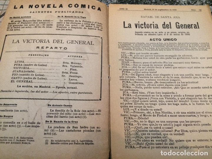 Libros antiguos: 3 de La novela comica y 2 de La novela taatral - Foto 8