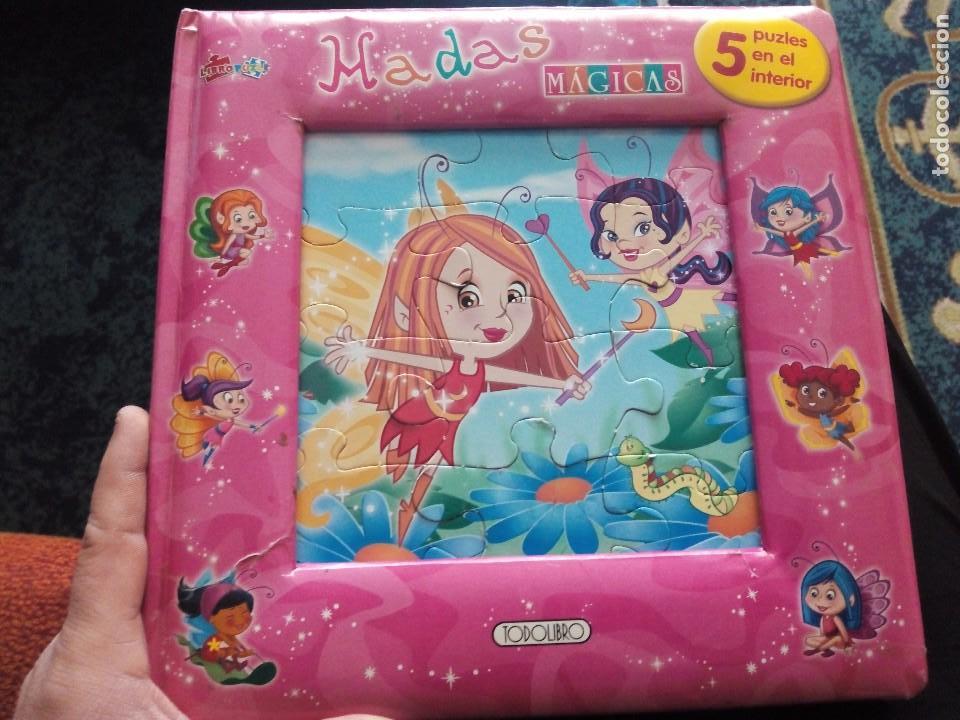 Libros antiguos: Libro Hadas M&aacute;gicas 5 puzzles &iexcl;&iexcl;Completo!! - Foto 1