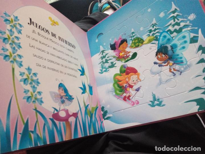 Libros antiguos: Libro Hadas M&aacute;gicas 5 puzzles &iexcl;&iexcl;Completo!! - Foto 5