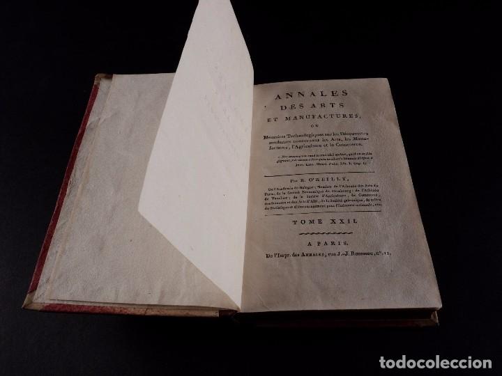 Libros antiguos: ANNALES DES ARTS TOMO 22 - Foto 4