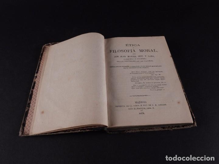 Libros antiguos: ETICA 1878 - Foto 3