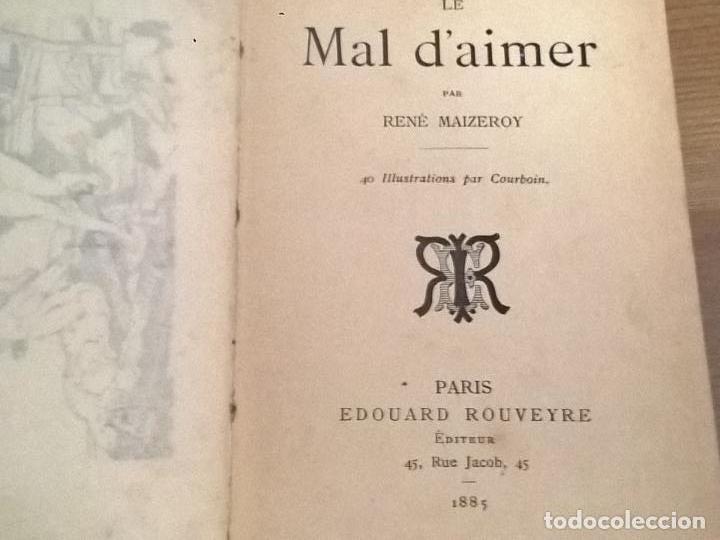Libros antiguos: 1885.MAL DAIMER , RENE MAIZEROY, PARS EDOUARD ROUVEYRE - Foto 2