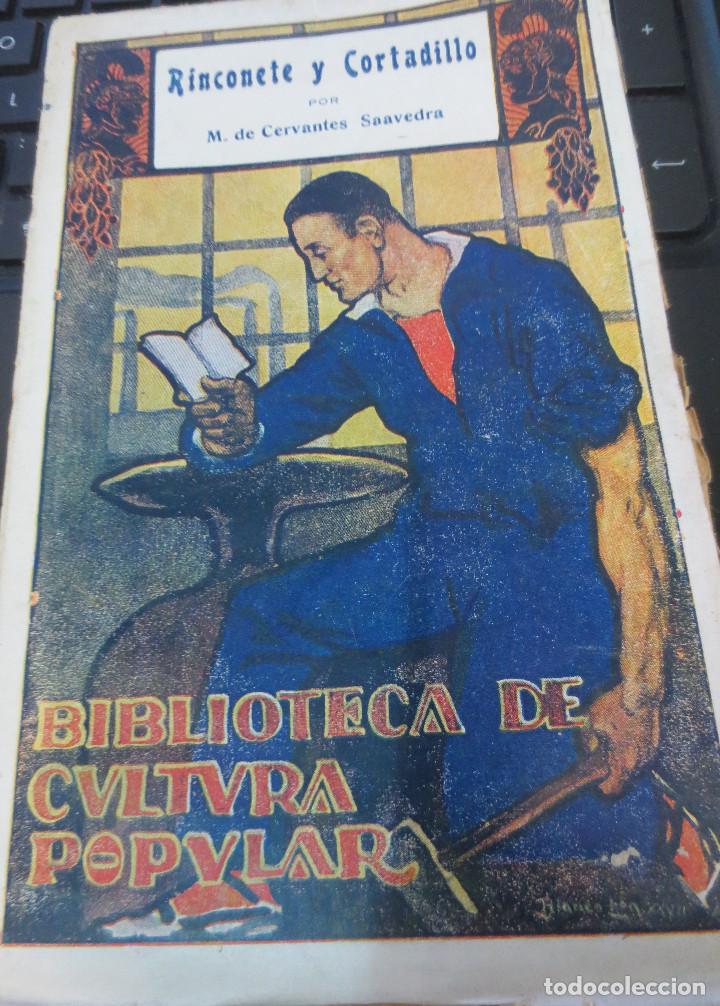 Old books: RINCONETE Y CORTADILLO M. DE CERVANTES SAAVEDRA A&Ntilde;OS 30