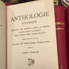 Libros antiguos: 1876 ANTHOLOGIE SATYRIQUE NUMERO 54 DE 300 EJEMPLARES. Lote 71822027