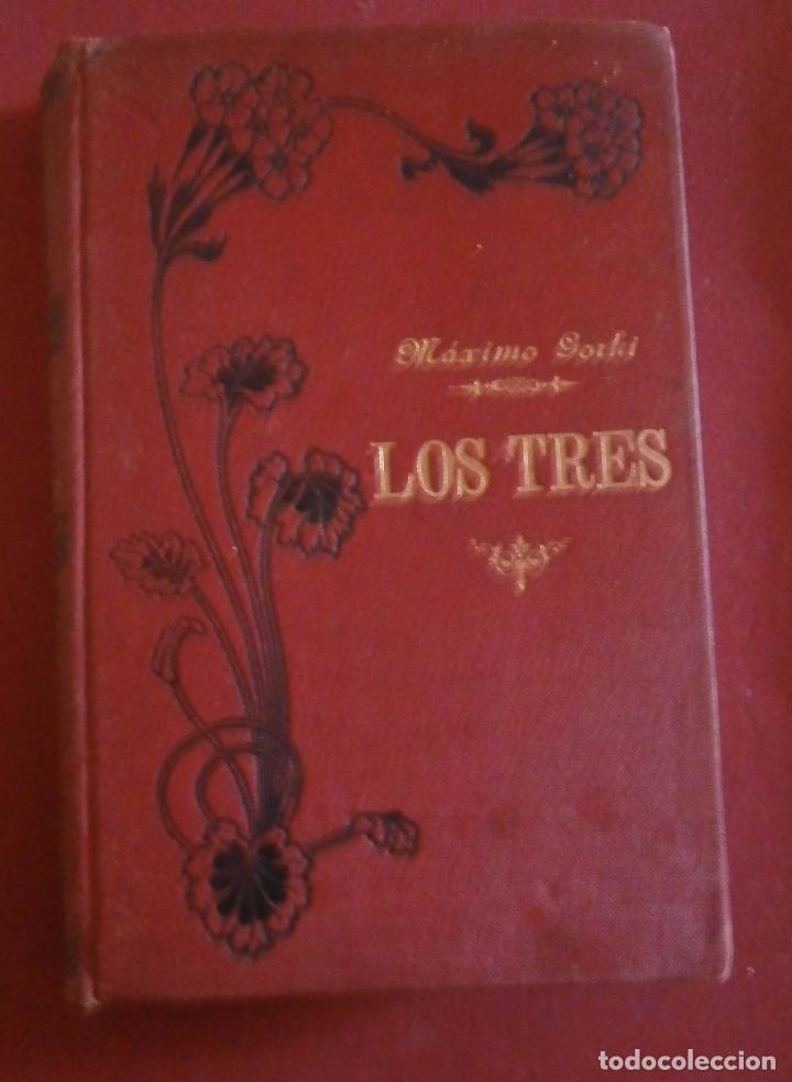 Libros antiguos: Los tres. Maximo Gorki - Foto 1