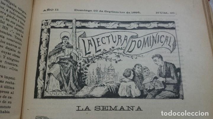 Libros antiguos: LECTURA DOMINICAL,1895 COMPLETO - Foto 4
