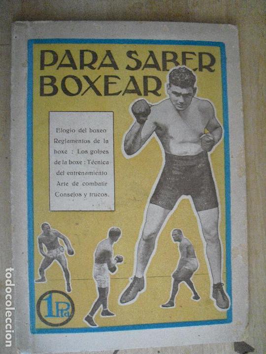 Libros antiguos: Para saber boxear. J. Lippe - Foto 1