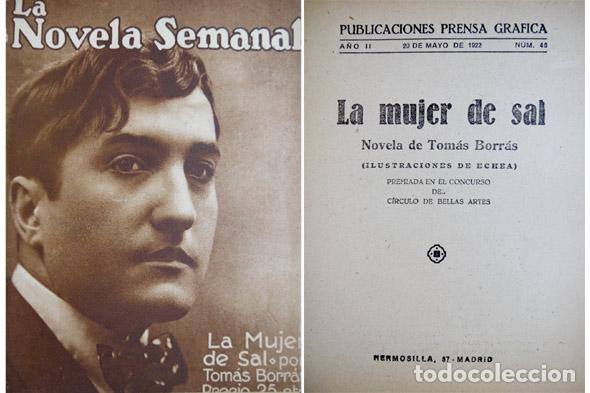 Libros antiguos: BORR&Aacute;S, Tom&aacute;s.  La mujer de sal.  1922. - Foto 1