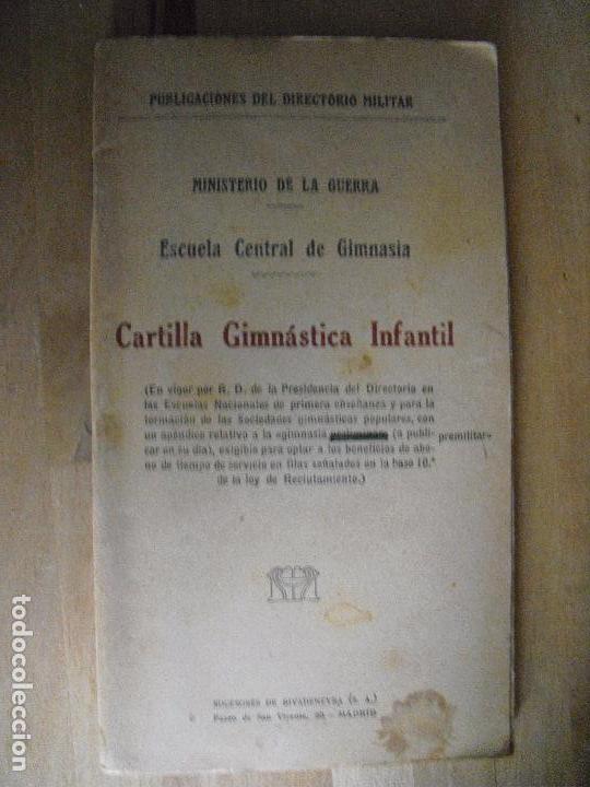 Libros antiguos: Cartilla gimnastica Infantil. - Foto 1