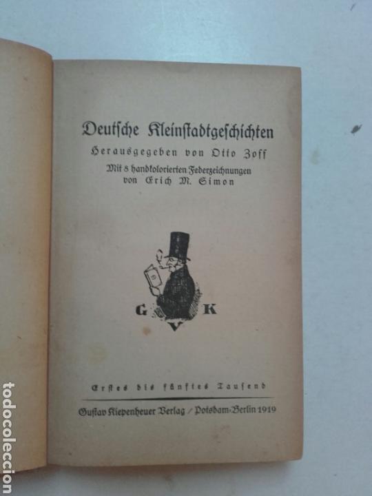 Libros antiguos: DEUTSCHE. KLEINSTADT. GESCHICHTEN. 1919. - Foto 2