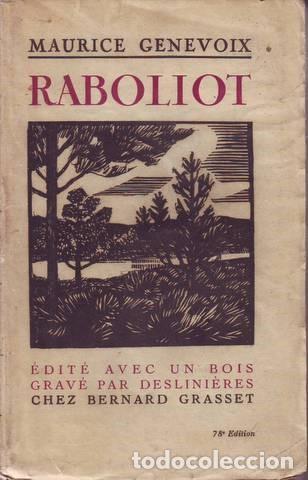Libros antiguos: GENEVOIX, MAURICE:  RABOLIOT. 1925 - Foto 1