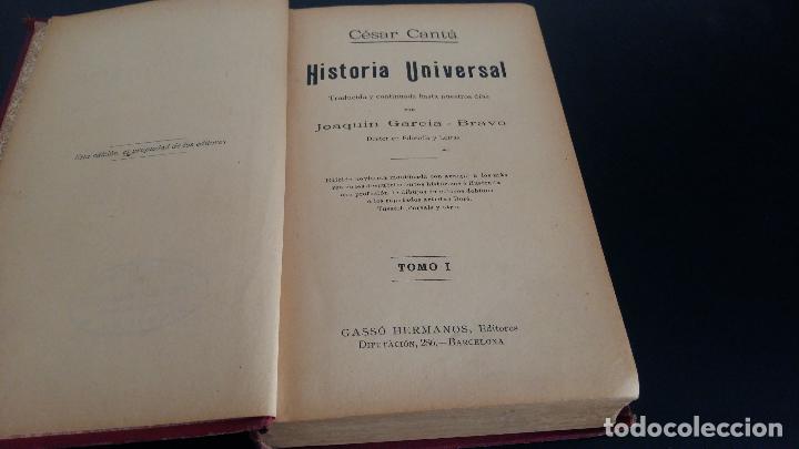 Libros antiguos: Historia Universal / Tomo I / C&eacute;sar Cantu - Foto 2