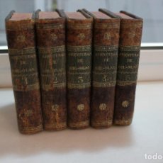 Libros antiguos: AVENTURAS DE GIL BLAS DE SANTILLANA. 5 TOMOS. IMPRENTA D. J. ESPINOSA 1830. 12 X 9 CMS. CON LAMINAS.. Lote 73366855