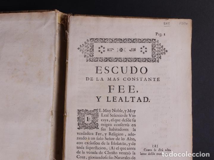 Libros antiguos: LIBRO-ESCUDO, VIZCAYA 1760 - Foto 1