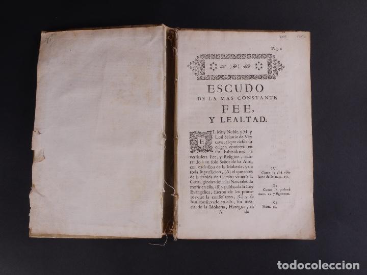 Libros antiguos: LIBRO-ESCUDO, VIZCAYA 1760 - Foto 4