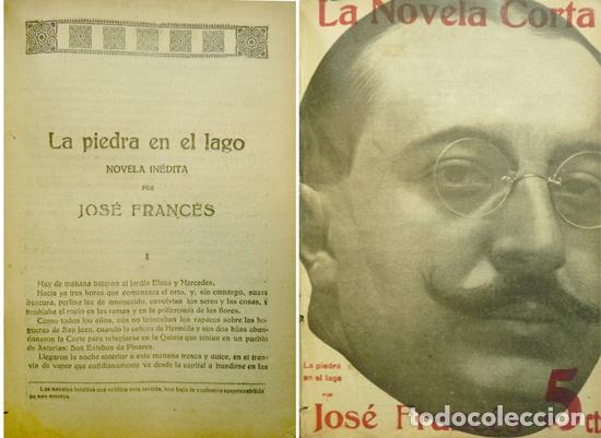 Libros antiguos: FRANC&Eacute;S, Jos&eacute;.  La piedra en el lago.  1917. - Foto 1