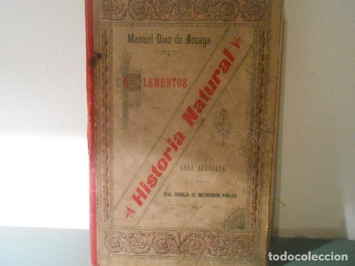 Libros antiguos: HISTORIA NATURAL 1898 - Foto 1
