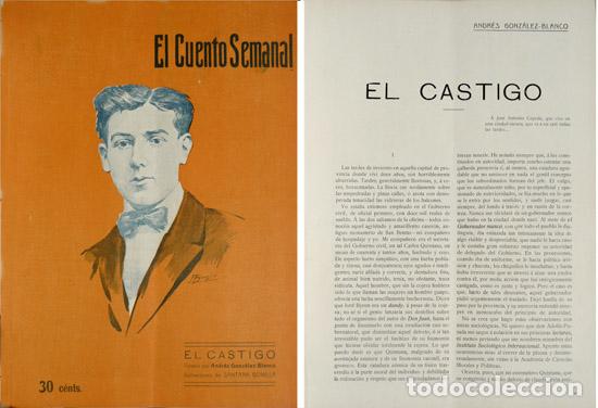 Libros antiguos: GONZ&Aacute;LEZ BLANCO, Andr&eacute;s.  El castigo.  1909. - Foto 1