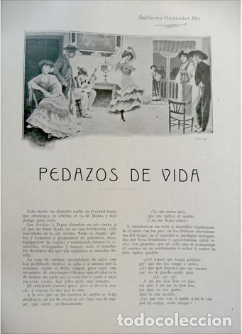 Libros antiguos: HERN&Aacute;NDEZ MIR, Guillermo.  Pedazos de vida.  1909. - Foto 2