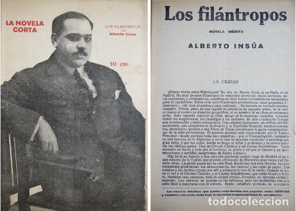 Libros antiguos: INSUA, Alberto.  Los fil&aacute;ntropos.  1920. - Foto 1