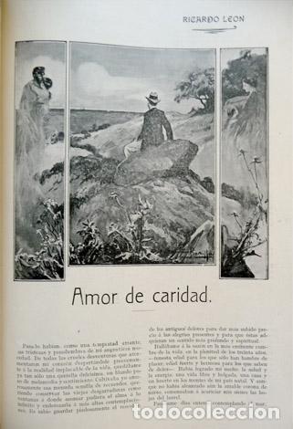 Libros antiguos: LE&Oacute;N, Ricardo.  Amor de caridad.  1909. - Foto 2