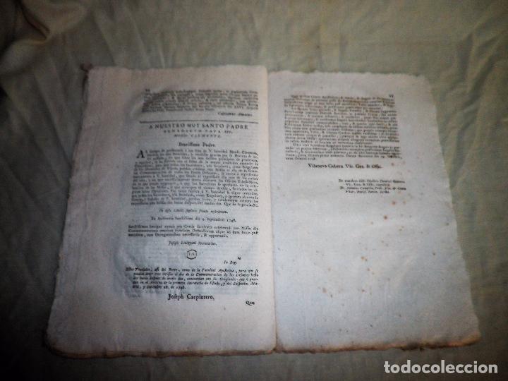 Libros antiguos: VILANOVA GUBERN&middot;VICARIO GENERAL - A&Ntilde;O 1748. - Foto 4