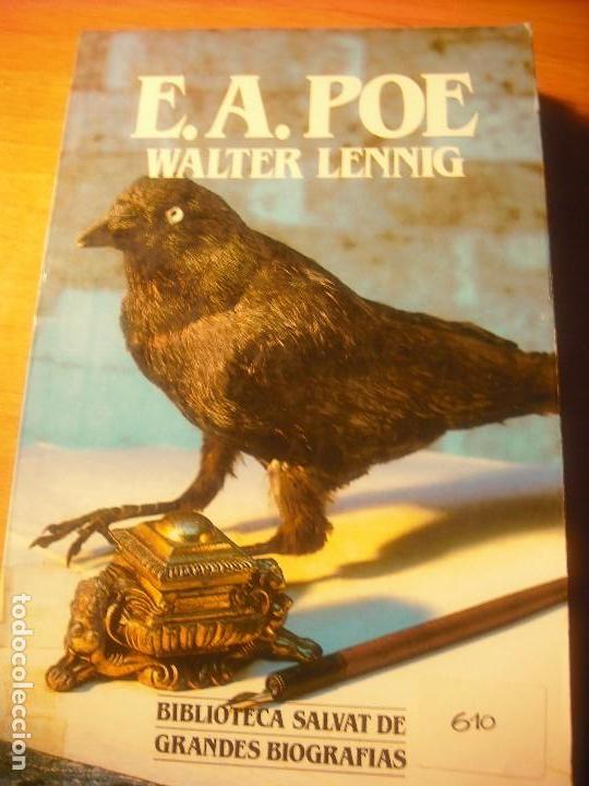 Libros antiguos: E. A. POE Biograf&iacute;a - Foto 1