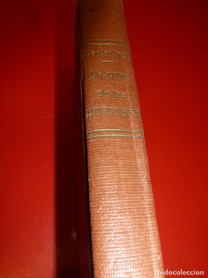 Libros antiguos: LA VIDA DE LAS HORMIGAS, DE MAURICIO MAETERLINK - Foto 2