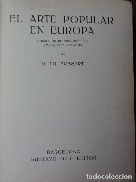 Libros antiguos: El arte popular en Europa - Foto 3