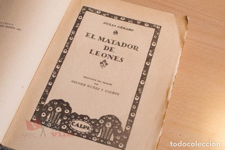Libros antiguos: Julio Gerard - El Matador de Leones - 1921 - Foto 6