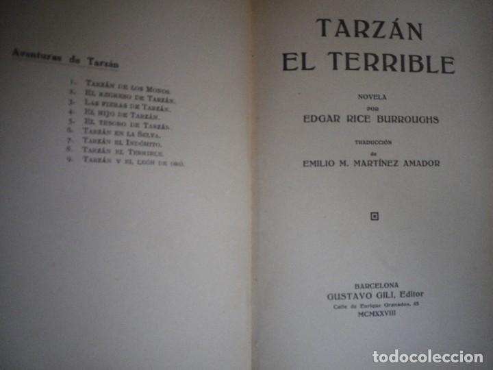 Libros antiguos: TARZAN EL TERRIBLE GUSTAVO GILI 1928 - Foto 2
