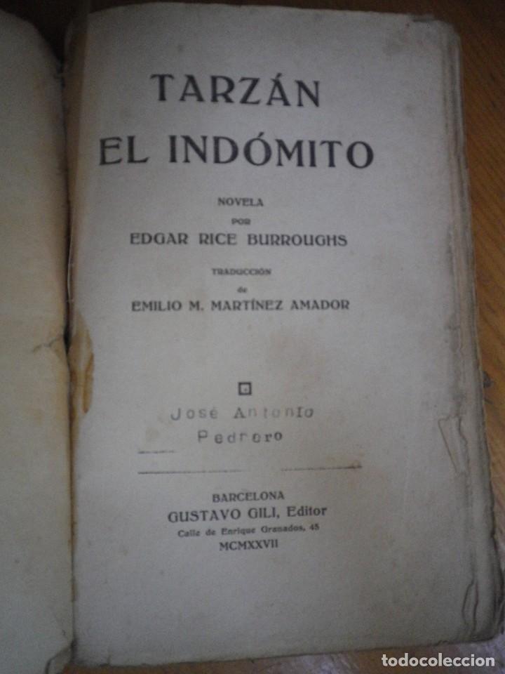 Libros antiguos: TARZAN EL INDOMITO GUSTAVO GILI 1927 - Foto 2