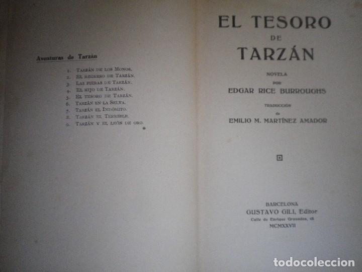 Libros antiguos: EL TESORO DE TARZAN GUSTAVO GILI 1927 - Foto 2