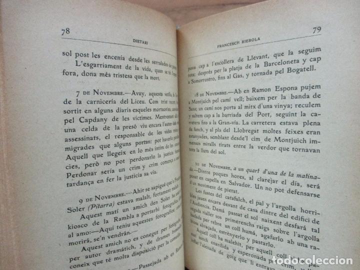 Libros antiguos: DIETARI. FRANCESCH RIEROLA Y MASFERRER. 1908. - Foto 5