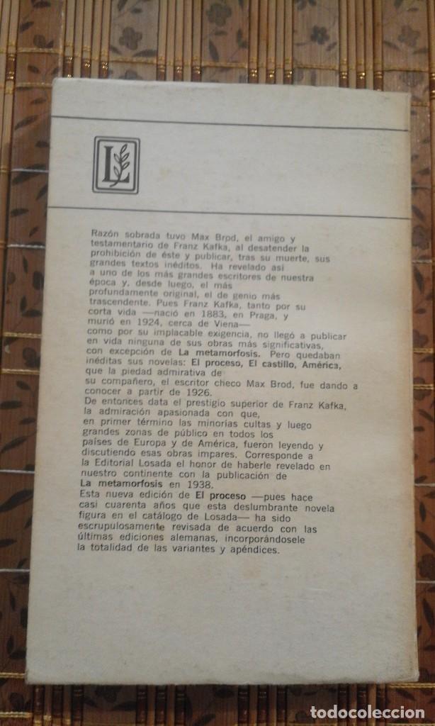 Libros antiguos: El proceso - Franz Kafka - Foto 2