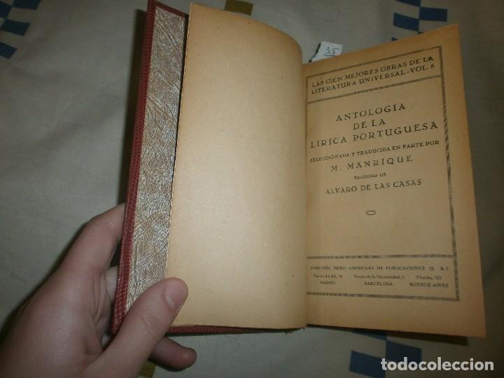 Antiquarische B&uuml;cher: ANTOLOG&Iacute;A DE LA L&Iacute;RICA PORTUGUESA, seleccionada y traducida por M. MANRIQUE.