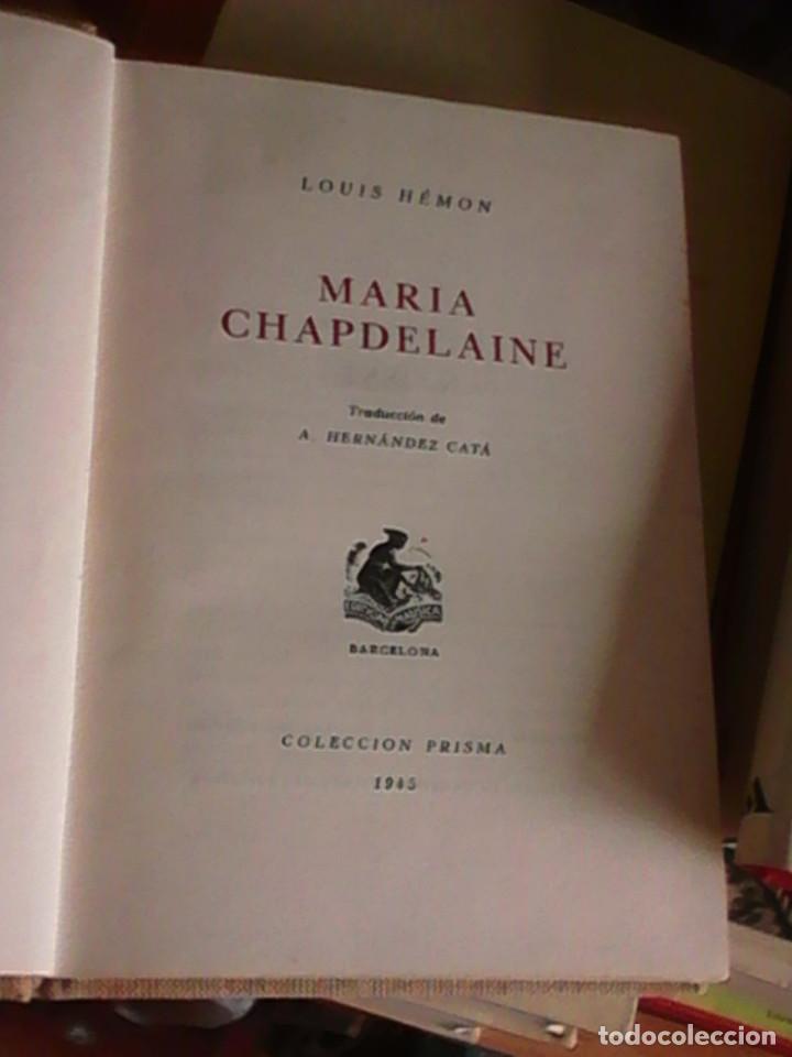 Libros antiguos: LUIS HEMON MAR&Iacute;A CHAPDELAINE. 1945 - Foto 3