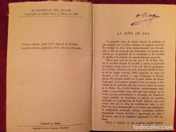 Libros antiguos: Libro.- LA NI&Ntilde;A DE ARA - Foto 3