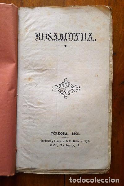 Libros antiguos: ROSAMUNDA : [Novela] - Foto 1