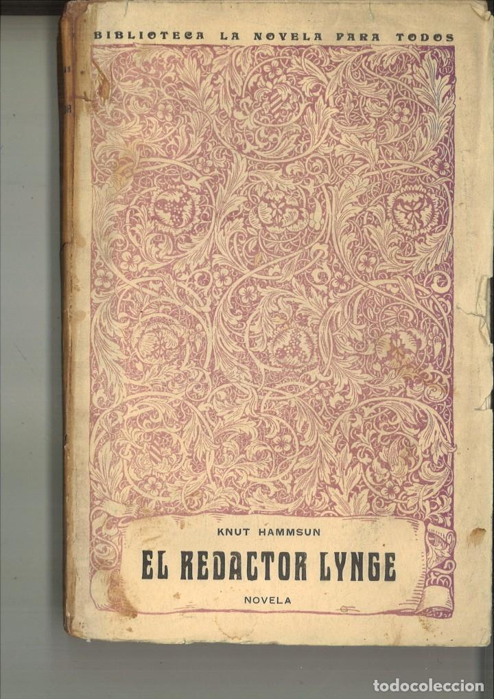 Libros antiguos: EL REDACTOR LYNGE. Knut Hammsun - Foto 1