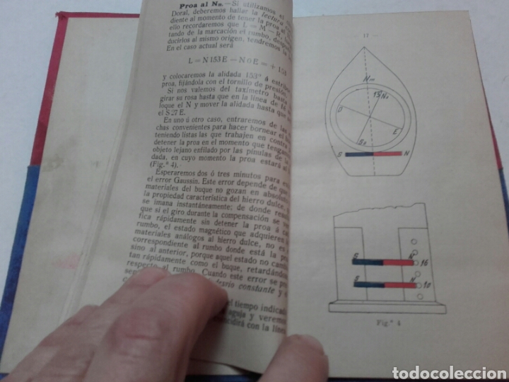 Libros antiguos: COMPENSACION PRACTICA DE LA AGUJA THOMSON. ANGEL BLANCO Y SERRANO. BILBAO 1911. - Foto 3