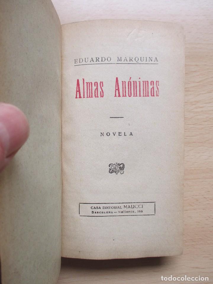 Libros antiguos: Almas an&oacute;nimas, de Eduardo Marquina - Foto 6